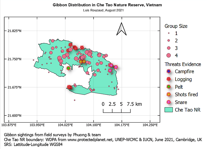 gibbon sightings map